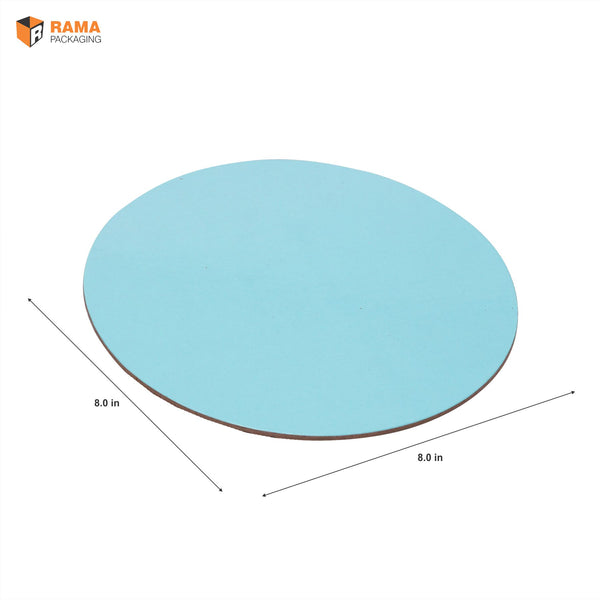 Blue Round Cake Plate (Cake Base Board)(8" x 8")