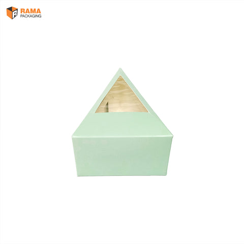 Cake Slice Box | Triangle Cheese slice Box Mint (5.5" X 4.0" X 2.5")