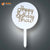 White Cake Tag Happy Birthday Bhai