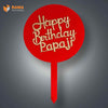 Cake Tag Happy Birthday Papaji