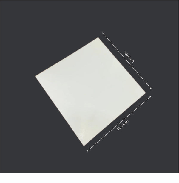 White Square Cake Plate (Cake Base Board)(10"x10")