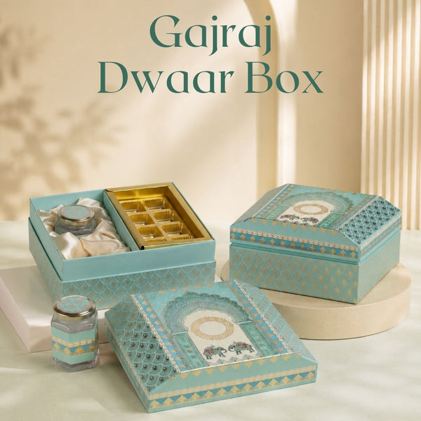 Gajraj Dwaar Box (9.7"x8.5"x4.80") | Festive Collection | Sanskriti Collection 3.0