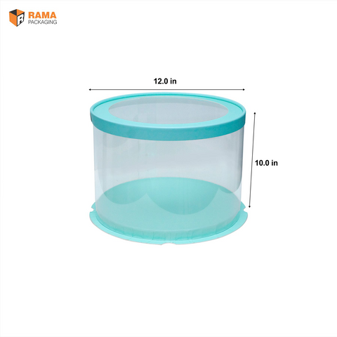 Tall Cake Box Round  - (12"x12"x10") - Mint