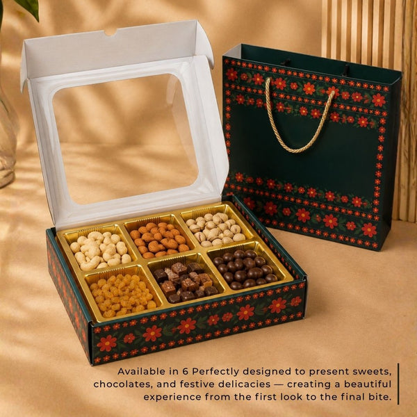 Mehendi Vista Box-6 Khana | Festive Collection | Sanskriti Collection 3.0