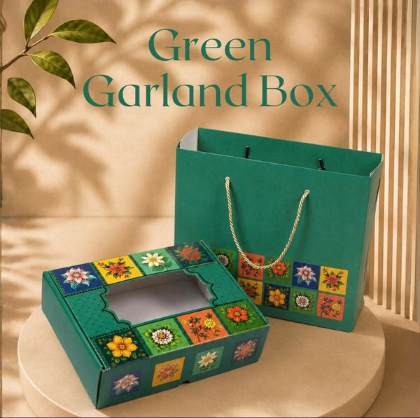 Green Garland Box | Festive Collection | Sanskriti Collection 3.0