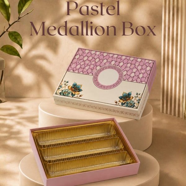 Pastel Medallion Box| Festive Collection | Sanskriti Collection 3.0