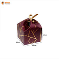 Dom Box | Hamper Box | Maroon (8.0 cm x 8.0 cm x 6.0 cm)