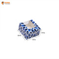 1 Brownie Box BLUE FLORAL PRINTED BOX  | New  Collection | ( 3.0"x2.0"*1.75" )