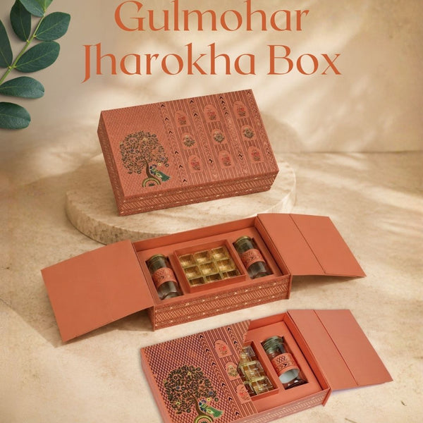 Gulmohar Jarokha Box (13.8"x9"x2.9") | Festive Collection | Sanskriti Collection 3.0