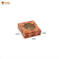 4 Cavity Chocolate Box | Festive Collection |  (3.75'x3.75"x1.5")