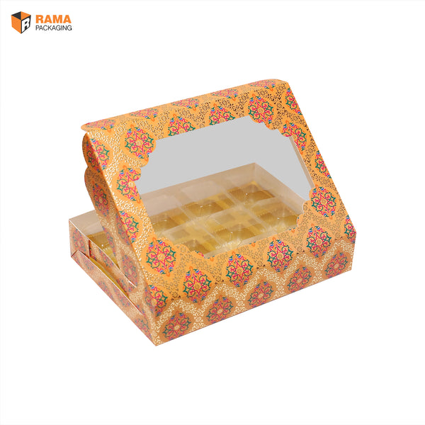 12 Cavity Chocolate Box | Festive Collection| (7.5'x5.5"x1.5")