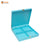 4 PARTITION DRY FRUIT BOX-SKY BLUE AND FOIL PRINT |( 10" x 10" x 2.25 ")