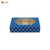 6 Cavity Chocolate Box | Gold Blue Festive collection| (5.5" x 3.75" X 1.25" )