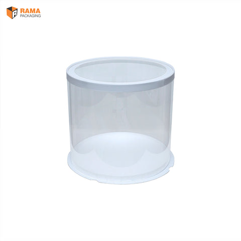 Tall Cake Box Round  - (10"x10"x10") - White