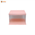 Tall Cake Box - (10"x10"x7.5") - Peach ( Window)