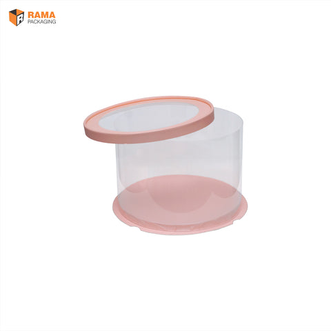 Tall Cake Box Round  - (7"x7"x9") - Peach