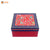 HAMPER BOX( TO-BOTTOM) | RED FOIL PRINTED BOX |( 8.25 " X 8.25 " X 4" )