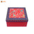 HAMPER BOX( TO-BOTTOM) | RED FOIL PRINTED BOX | ( 10.25" X10.25" X 5" )