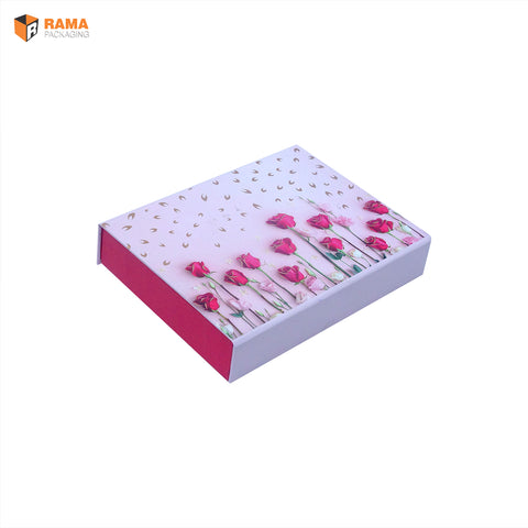 12 CAVITY CHOCOLATE BOX LAPTOP STYLE FLORAL ROSE LUXURY  | (7.5" X 5.75" X 1.5" ) | DIWALI GIFT HAMPERS