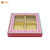 KALAMKARI DESIGN  4 KHANA RIGID BOX WITH WINDOW | ( PINK ) | ( 9" x 9" x 1.75") | DIWALI GIFT HAMPERS