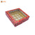 CORRUGATED WINDOW  ETHIC PATTERN  WITH 5 KHANA TRAY ( 12 CAVITY  ) |  ( 10.5" x10" x2.5 " ) (Copy)