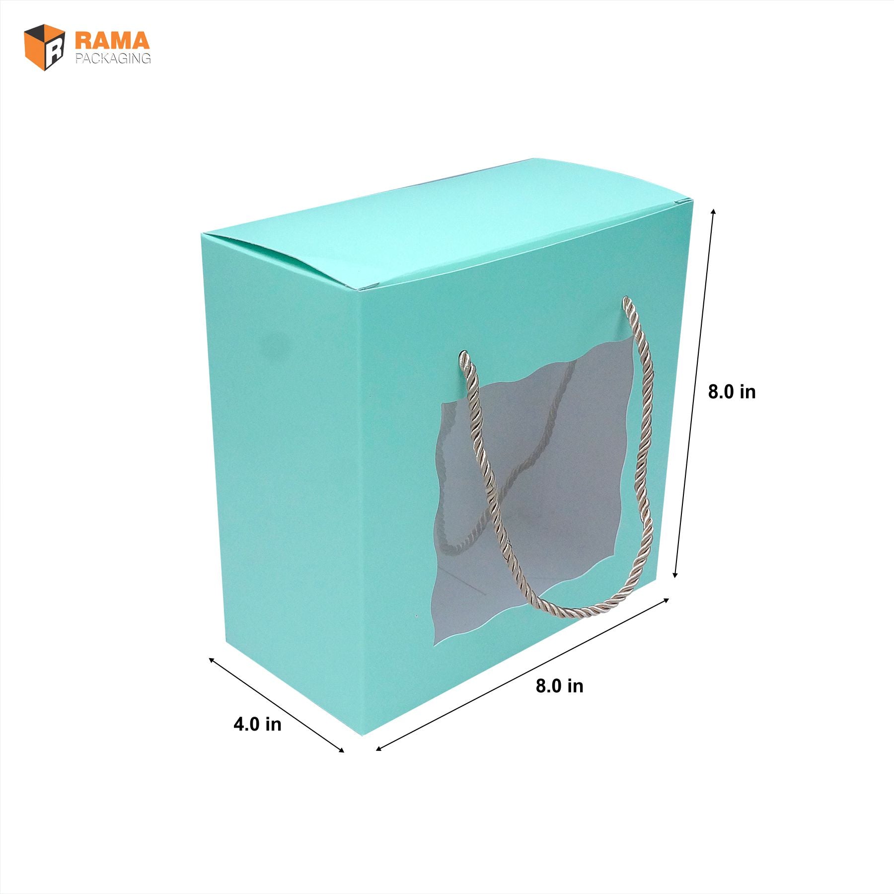 SOLID MINT PASTEL COLOR WITH WINDOW GIFT BOX | ( 8