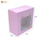 SOLID PEACH PASTEL COLOR WITH WINDOW GIFT BOX   | ( 8" x 8" x 4")