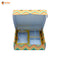 KUNDAN PRINT CORRUGATED WITH 1 OWAL AND 2 SMALL SQUARE ACRLIC  |  ( 8" X8" X2" )