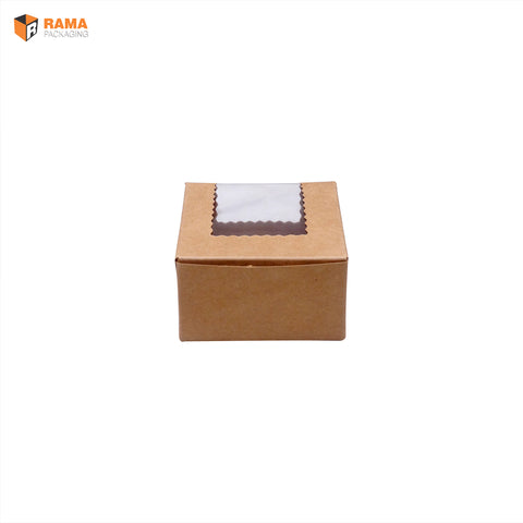 1 Brownie Box Brown | Craft Box (3" X 3" X 1.75")