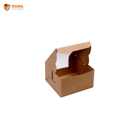 1 Brownie Box Brown | Craft Box (3" X 3" X 1.75")