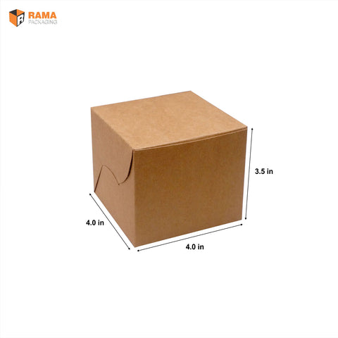 1 PASTRY BOX  CRAFT | (4" X 4" X 3.5")