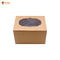 2 Cupcake Box Brown | Craft Box (6"X4.5"X3.5")