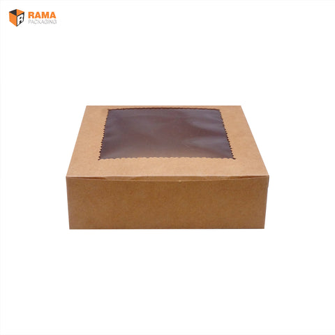 4 Brownie Box Brown | Craft Box (5.75" X 5.75" X 1.75")