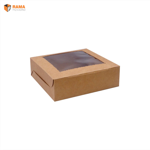 4 Brownie Box Brown | Craft Box (5.75" X 5.75" X 1.75")