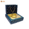 Royal Blue Premium Box with Carry Bag | Festive Box (10.5"×10.5"×2.5") |  Sanskriti Collection