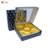 Royal Blue Premium Box with Carry Bag | Festive Box (10.5"×10.5"×2.5") |Sanskriti Collection