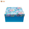 Blue Blossom Grandeur Box | Festive Box (10"×10"×5") |Sanskriti Collection