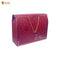 Large Maroon Festive Carry Box | Festive Box (14"×8"×5") |  Sanskriti Collection