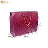 Large Maroon Festive Carry Box | Festive Box (14"×8"×5") |Sanskriti Collection