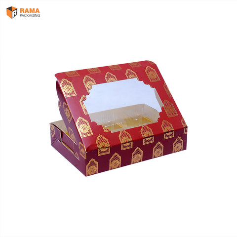Crimson Indulgence 6-Cavity Box | Festive Box | Sanskriti Collection