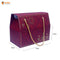 Small Maroon Festive Jar Carry Box | Festive Box |  Sanskriti Collection
