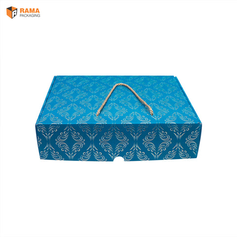 Celestial Blue Elegance Hamper | Festive Collection | Sanskriti Collection