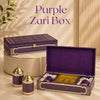Purple Zari Box (15.7"x7.7"x3.5") | Festive Collection | Sanskriti Collection 3.0