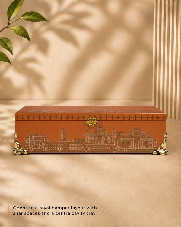 Maharaja Mahal Box(17" × 7.8" × 4.5" ) | Festive Collection | Sanskriti Collection 3.0