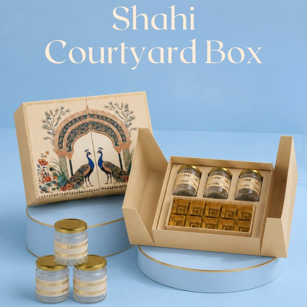 Shahi Courtyard Box (11.9"x9.8"x2.8") | Festive Collection | Sanskriti Collection 3.0