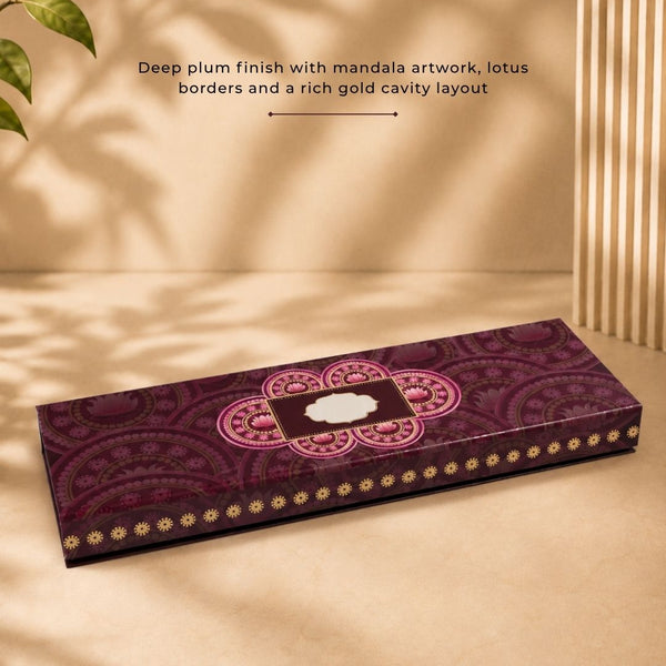 Motif Mandala Box (16.5"x5.3"x1.5") | Festive Collection | Sanskriti Collection 3.0