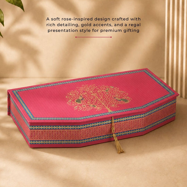 Royal Rose Box (15.9"x8.8"x2.3") | Festive Collection | Sanskriti Collection 3.0