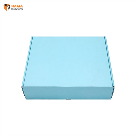 Corrugated Mailer Box  | Hamper Box (8.0" X 8.0" X 2.0") Blue