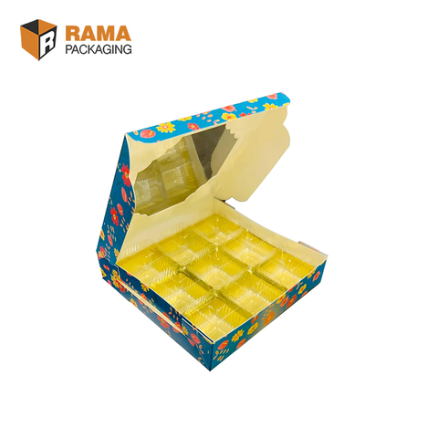 9 Cavity Floral Box with Scodix (5.75" x 5.75" x 1.25")