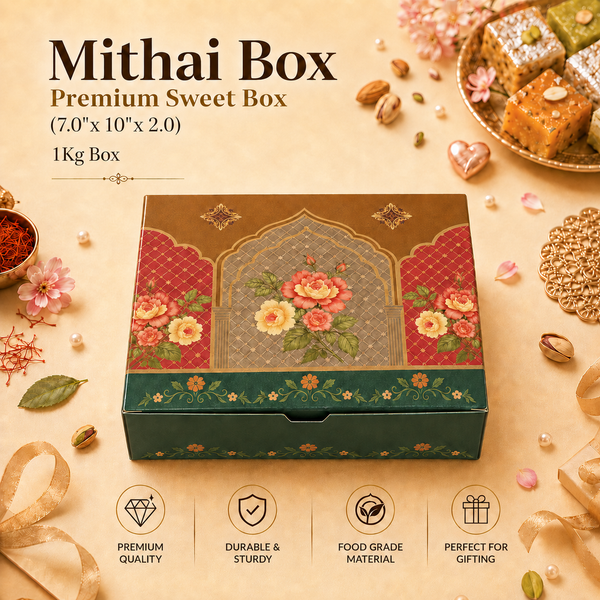 Mithai Box – 1kg – Festive Collection – 7 x 10 x 2 inch